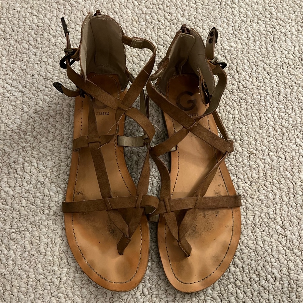 Guess brown sandals